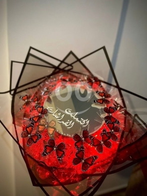 Other Goods in Taalabaya - Unique Glowing Butterfly Bouquet Frame | Personalized Name Mirror Decor | Romantic Gift
