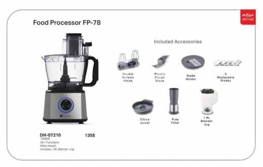 عجانة دورش الاحترافية بقوة 2000 واط وسعة 10 لتر | Dorsch Professional Stand Mixer 2000W -… — 6