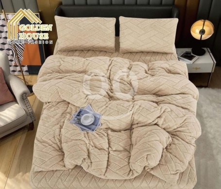 طقم لحاف شتوي رزلان مخملي ناعم ودافئ | Razlan Velvet Winter Bedding Quilt Set — 6