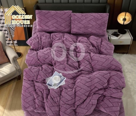 طقم لحاف شتوي رزلان مخملي ناعم ودافئ | Razlan Velvet Winter Bedding Quilt Set — 2