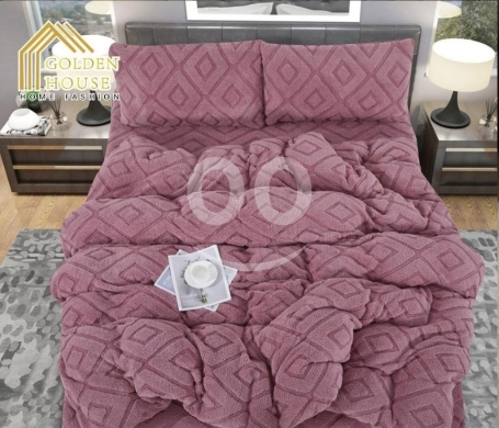 طقم لحاف شتوي رزلان مخملي ناعم ودافئ | Razlan Velvet Winter Bedding Quilt Set — 5