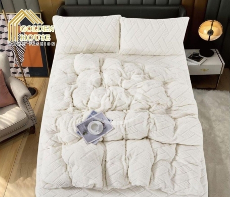 طقم لحاف شتوي رزلان مخملي ناعم ودافئ | Razlan Velvet Winter Bedding Quilt Set — 7