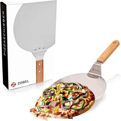 Other Goods in Deir Mimas - ZOBEL Pizza Peel (Paddle) with Wooden Handle | Professional Metal Pizza Spatula for Oven & Grill