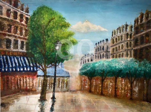 Other Music, Art & books in Other - Empty Streets - oil painting