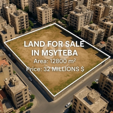 Lands for sale in wata al-mousaitbeh - أرض في وطى المصيطبة 12800م² في بيروت للبيع