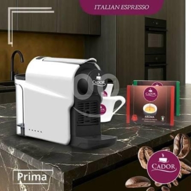 Kitchen appliances in Deir Mimas - آلة قهوة اسبريسو (كبسولات) Cador Prima | طراز إيطالي + 24 كبسولة | السعر 110$