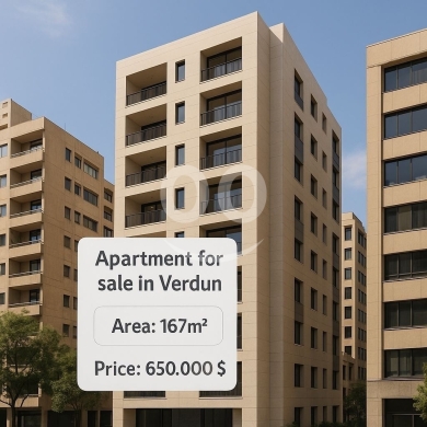 Apartments for sale in Verdun - شقة على فردان 167م² للبيع ب650 ألف$