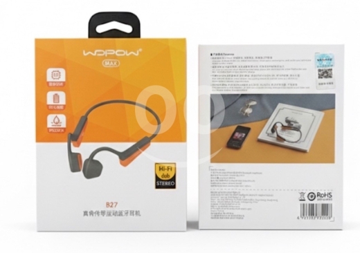 Mobile accessories in Aley - Wopow B27 Bone Conduction Sports Headphones Authentic. Durable. Designed for Motion.