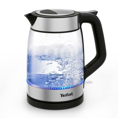Kitchen appliances in Nabatyeh - غلاية تيفال الزجاجية بسعة مع إضاءة داخلية | Tefal Glass Electric Kettle 1.7L with Internal LED Light