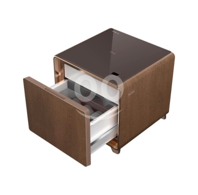 Kitchen appliances in Al Dahye - ?? Emerio SDR-126618 mini bar table minibar brown wood colored decoration 30 liters-usb and wirles