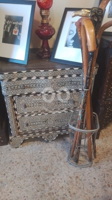 Antiques & Collectibles in Bchamoun - خزانة أدراج خشبية أنتيك مرصعة بالصدف الفاخر | Antique Inlaid Mother of Pearl Chest of Drawers