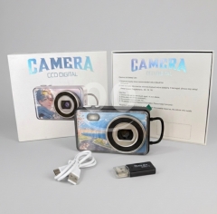 Grating Card CCD Camera Set - Artistic front panel with scenic landscapes
