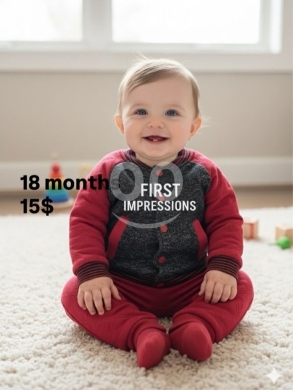 Clothes, Footwear & Accessories in Tripoli - 18-Month Baby Jacket & Jogger Set