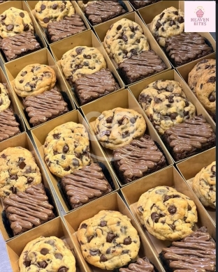 Food & Drink in Al Dahye - Gourmet Mixed Dessert Box - 4 Pieces for $10