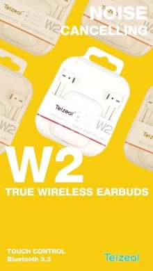 Other Mobile Phones & Accessories dans Ajaltoun - سماعة تيلزيل لاسلكية إصدار 5.3 بصوت عالي الدقة وعزل ضوضاء | Telzeal Wireless V5.3 HD Sound ANC