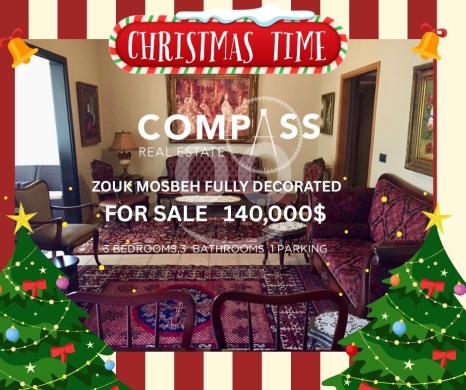 Apartments for sale in Zouk Mosbeh - Zouk Mosbeh, Adonis for sale 140sqm on the 4th floo