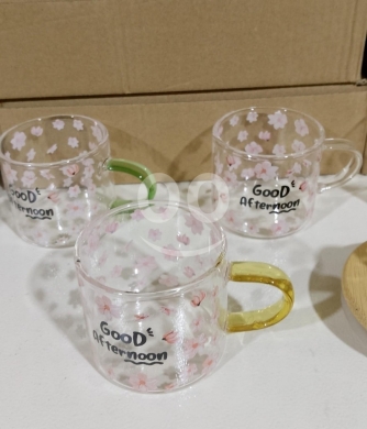Autres biens dans Tripoli - Aesthetic Floral Glass Mugs