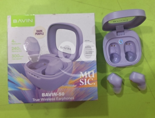 Mobile accessories in Tal - سماعات بافين BAVIN-50 لاسلكية ببطارية تدوم طويلاً | BAVIN-50 True Wireless Earphones 4H Playtime