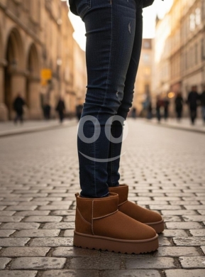 Produits pour bébés et enfants dans Tripoli - **"Happy Feet" Mini Platform Winter Boots - Cozy Comfort Suede Style