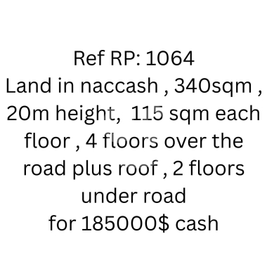 Lands for sale in Naccache - **Development Land for Sale in Naccash (Ref: RP 1064) - Permits for 6+ Stories