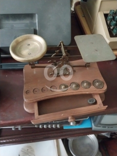 ميزان نحاس سوبر أنتيك نادر عمره فوق 70 سنة للذهب والعطارة | Rare 70-Year-Old Antique Brass Scale