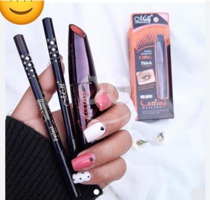 Santé & Beauté dans Achrafieh - ماسكارا إم إن للتطويل والتكثيف مع أقلام تحديد | M.N. Generation-II Curling Mascara & Eyeliner Set