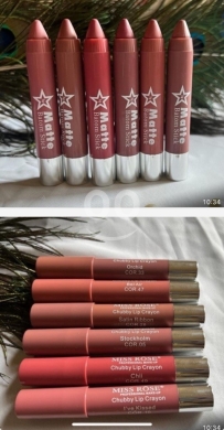 Santé & Beauté dans Achrafieh - أقلام أحمر شفاه ميس روز مطفية تدوم طويلاً | Miss Rose Matte Long-Lasting Chubby Lip Crayon