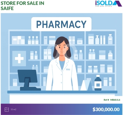 Commercials for sale in Saifi - Pharmacy business 4sale+store 4rent in saifi *Prime location* - الصيفي