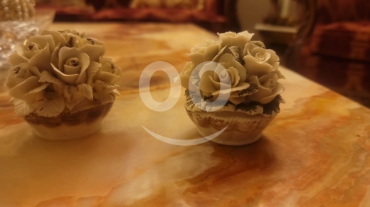 Other Goods in Beirut City - طقم زينة ورود بورسلين "فينتج" | قطعتان ناعمتان | $20