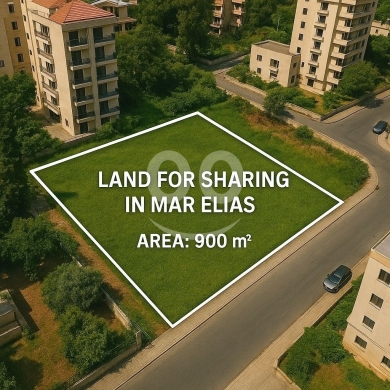 Lands for sale in Mar Elias - أرض 900م² في مار الياس للمشاركة