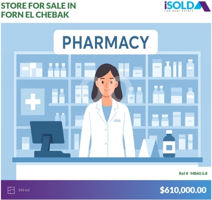Other real estate in Furn el-Chebbak - Pharmacy Business+Store 4Sale In Forn el chibbek-Ain el remmanehMB60S8