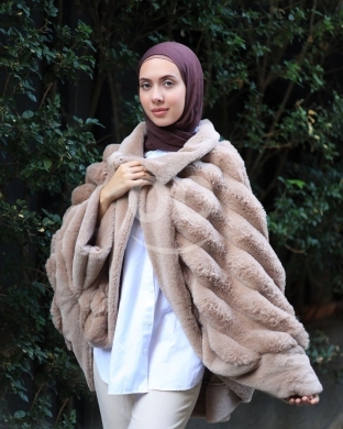 fur coat ribbed — 4