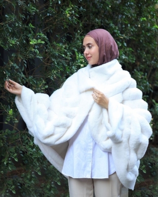 fur coat ribbed — 2