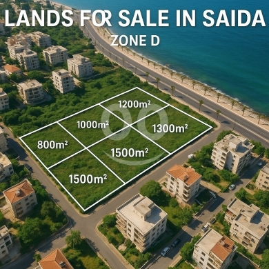 Lands for sale in Corniche El Baher - أراضي في صيدا والبستان الكبير قريبة من الكورنيش البحري للبيع