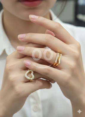 Elegant Gold-Plated Statement Rings for Women — 9
