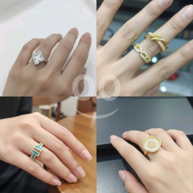 Elegant Gold-Plated Statement Rings for Women — 6