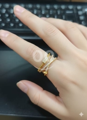 خواتم نسائية فاخرة مطلية بالذهب — 4