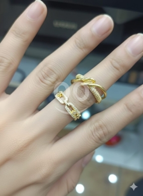 خواتم نسائية فاخرة مطلية بالذهب — 2