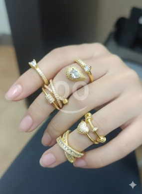 Clothes, Footwear & Accessories in Beirut City - Luxury Gold-Plated Statement Rings Collection