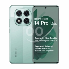 ريدمي نوت 14 برو 5G سعة 256 جيجابايت لون أخضر زمردي جديد | Redmi Note 14 Pro 5G 256GB Emerald Green