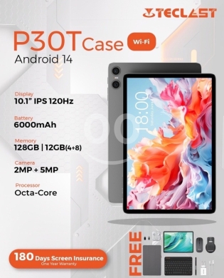 Mobile phones in Aley - Teclast P30T All-in-One Kit Android 14 | 10.1&rdquo; IPS 120Hz Octa-Core | 128GB + 12GB RAM