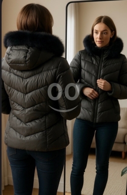 Clothes, Footwear & Accessories in Al Dahye - Soft leather puffer jacket