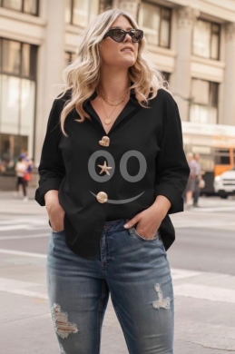 Oversized popline shirt with pins — 3