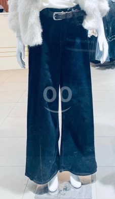 Clothes, Footwear & Accessories in Al Dahye - Belted Super wide leg high waist stretchy jeans
