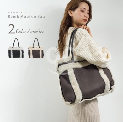 Luxurious Shearling Tote Bag — 2