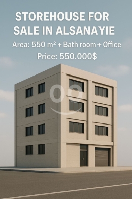 Other real estate in Sanayeh - مستودع قرب الصنايع 550م² مع مكتب وحمام للبيع