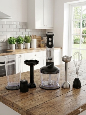 Kitchen appliances in Nabatyeh - طقم خلاط يدوي إس إتش جي المتكامل 3 في 1 | SHG 3-in-1 Hand Blender & Food Processor Set
