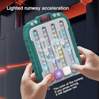 Game Machine - Rhythm Edition - Score up to 999 with lighted runways and music-powered — 3
