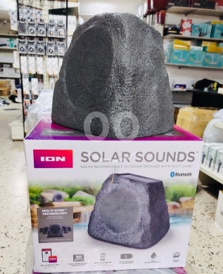 Audio et stéréo dans Aley - ION Solar Sounds - Rock Your Garden with Style - ? Stone-Shaped Design - ️ Solar Powered