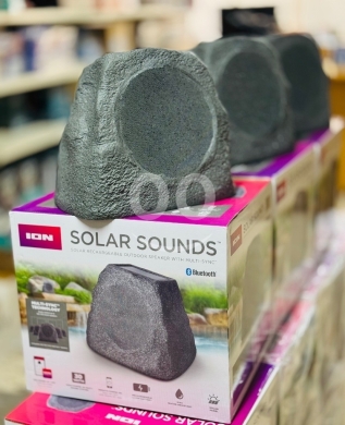 ION Solar Sounds - Rock Your Garden with Style - ? Stone-Shaped Design - ️ Solar Powered — 3